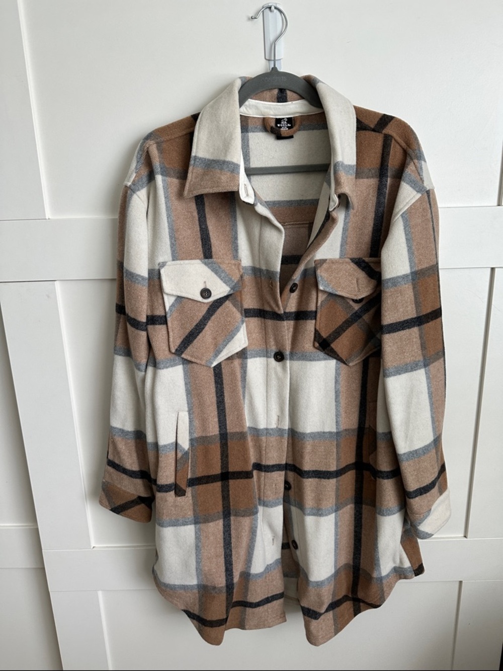 WoolX Sutton long shacket